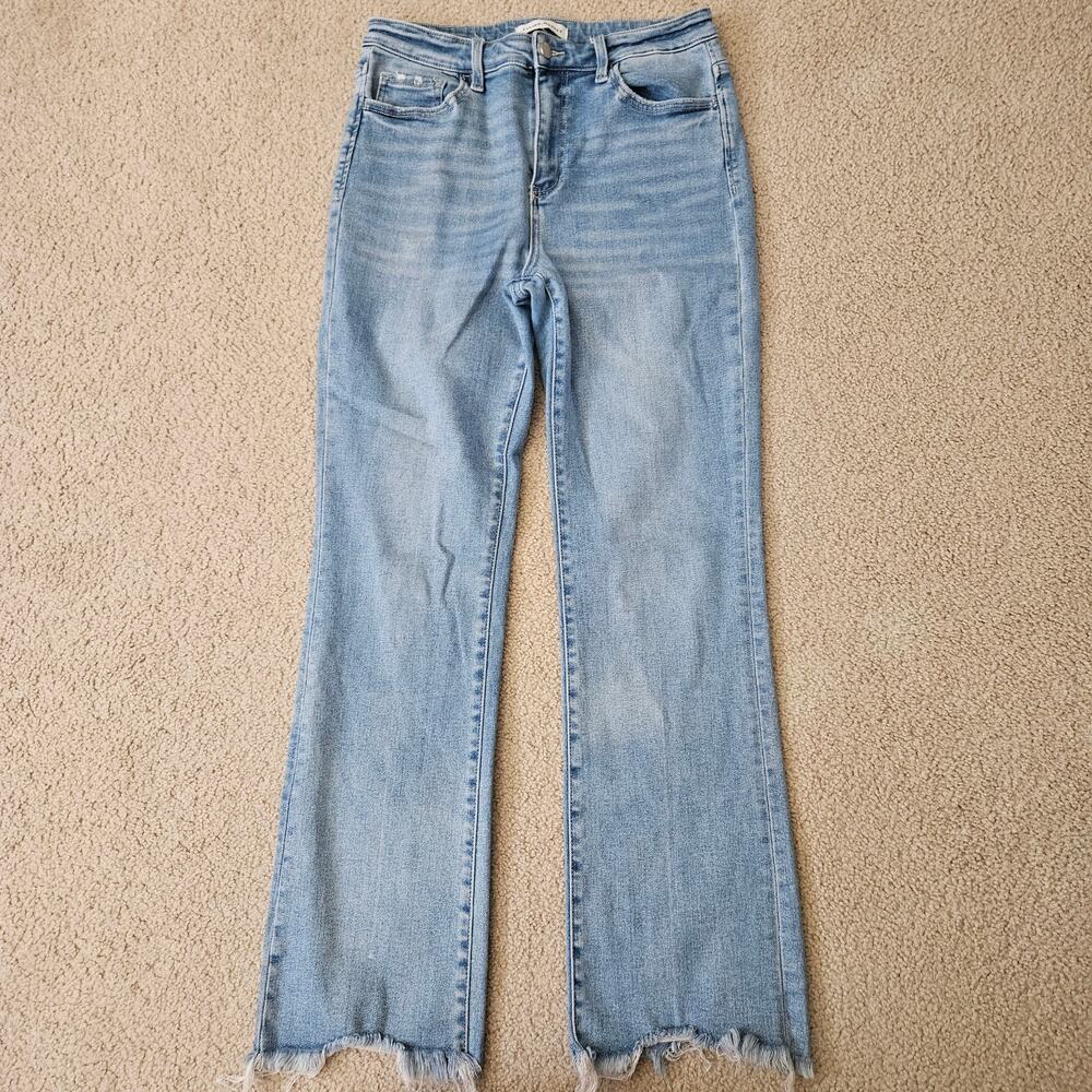 Flying Monkey Women's High Rise Mini Bootcut Jeans 31